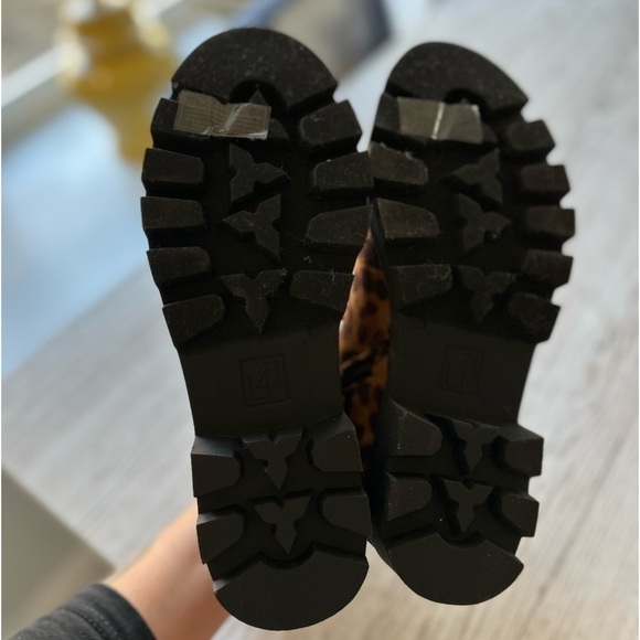 Lust4life Combat Boots with Cheetah Animal Print & red laces size 6.5 - Picture 5 of 7